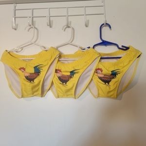 Chicken bikini brief underwear small 3 pairs